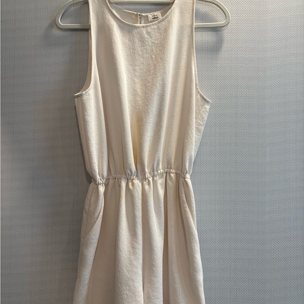 Elegant Cream Sleeveless romper